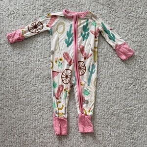 Little Sleepies Pink Ready to Rodeo Zippy